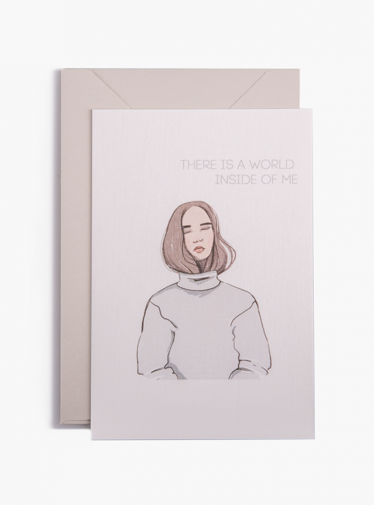 Открытка there is a word inside of me