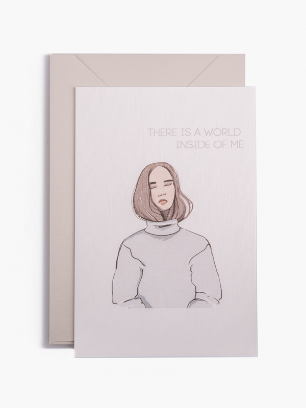 Открытка there is a word inside of me